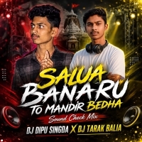 Salua Banaru To Mandir Bedha Ll Sound Check Mix Ll Dj Dipu Singada X Dj Tarak Balia Ll